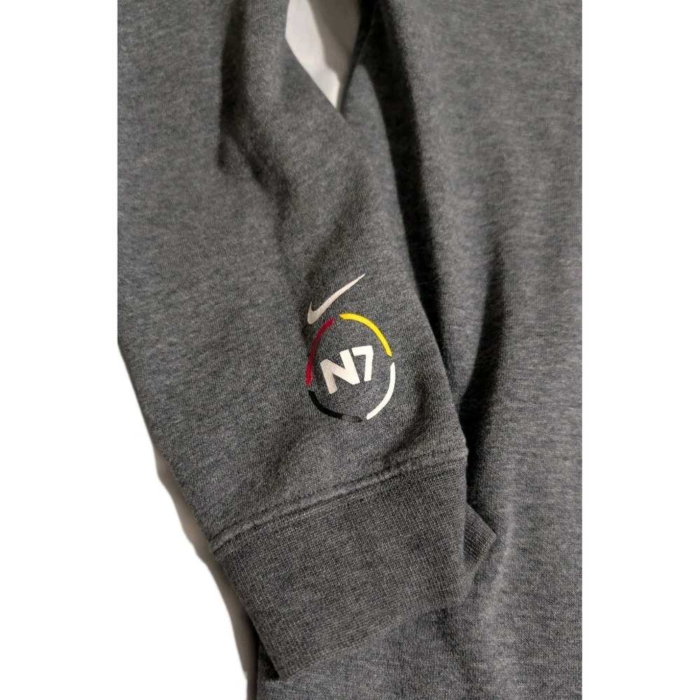 Nike N7 Full Zip Hoodie Small Gray Native Aztec Graphic Sweatshirt Womens - Picture 2 of 9